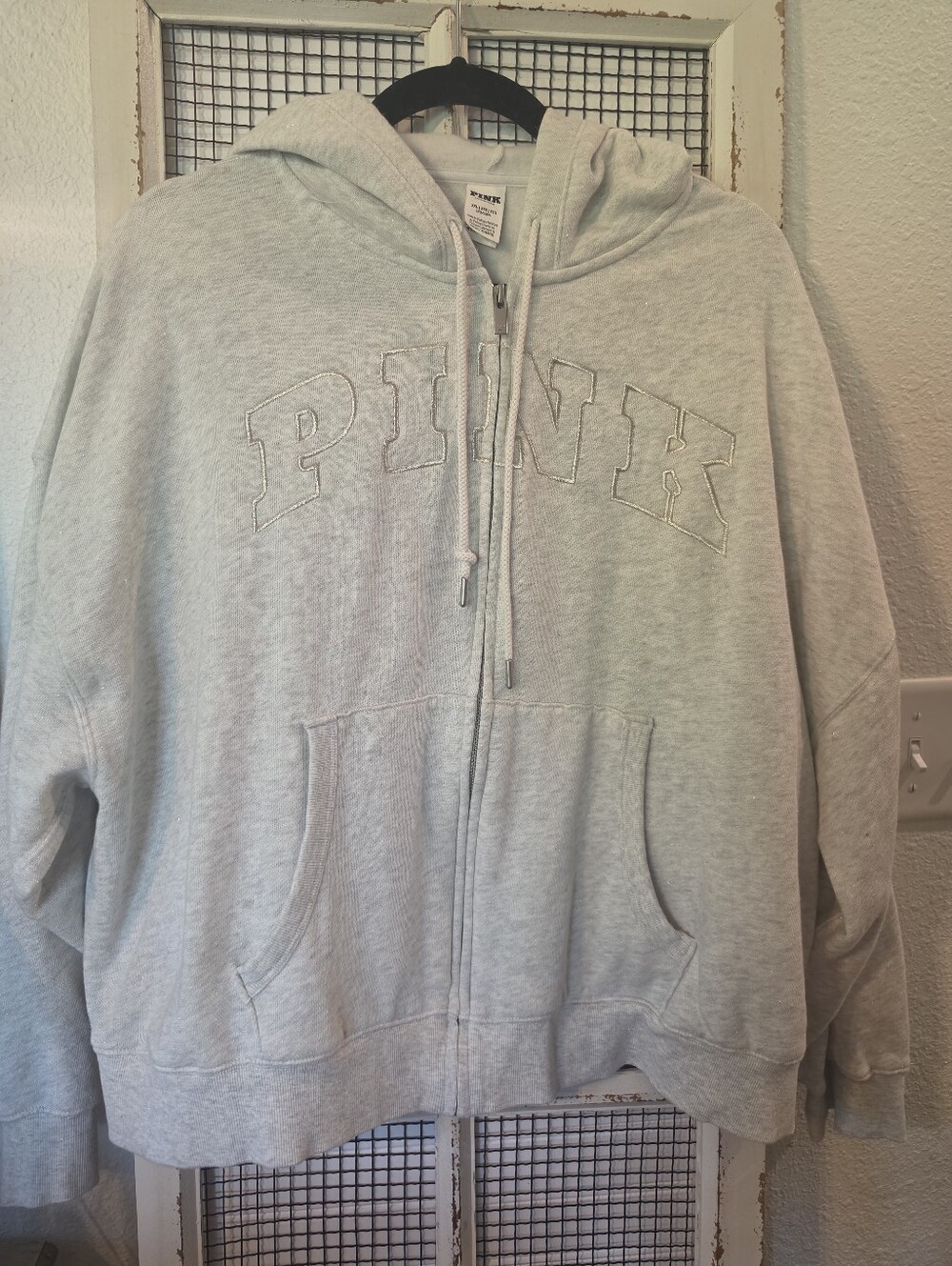 Pink zip up hoodie